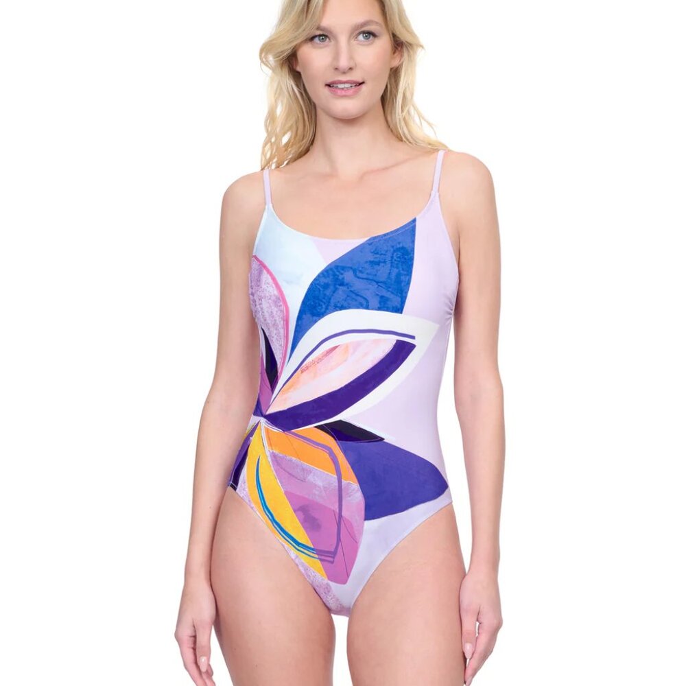 NEW! Gottex Paradiso Square Neck One Piece Swimsuit